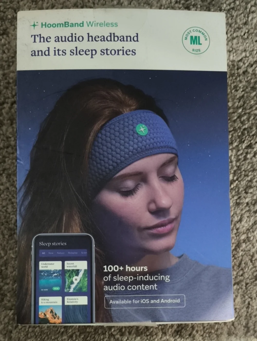 HoomBand Wireless sleep audio headband by Livlab.